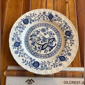 Enoch Wedgewood Tunstall Ltd. Blue Heritage/Onion 7”plate